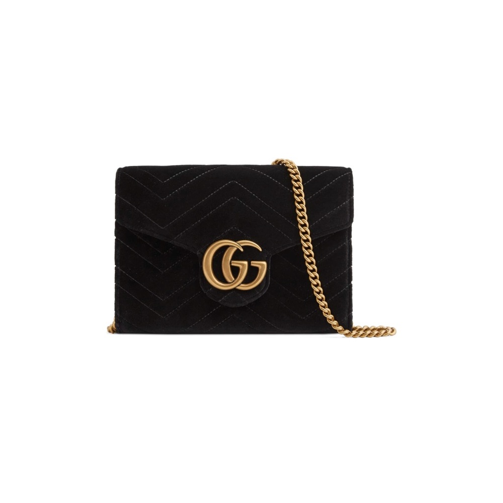 SOLD‼️ Gucci Marmont Velvet Wallet on A Chain